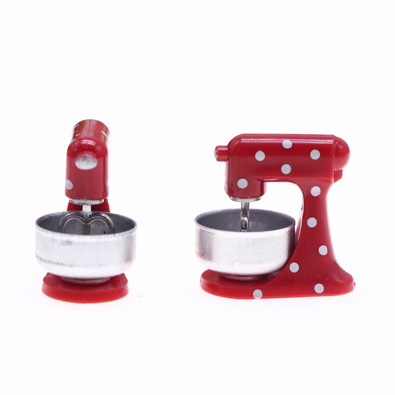 Kitchen Gadgets Wholesale - (.) 1:12 DIY ドールハウスミニチュアアクセサリードールハウスシミュレーションミキサーモデルおもちゃドールハウスミニキッチン装飾