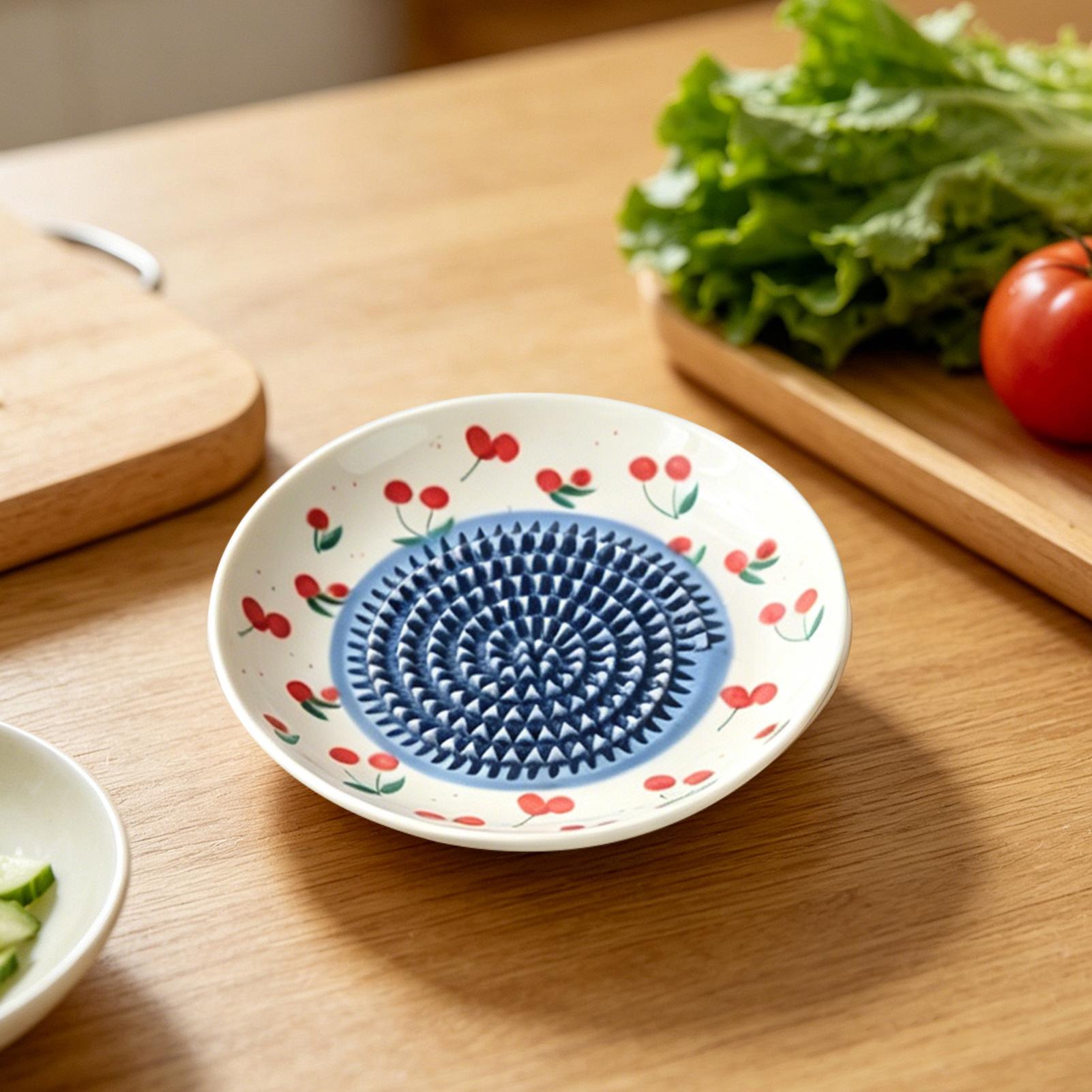 Kitchen Gadgets For Men - シンプルなセラミック製生姜おろし器、手動グラインダー、ニンニク潰し器、携帯用磁器製ニンジン生姜粉砕器、キッチンガジェット