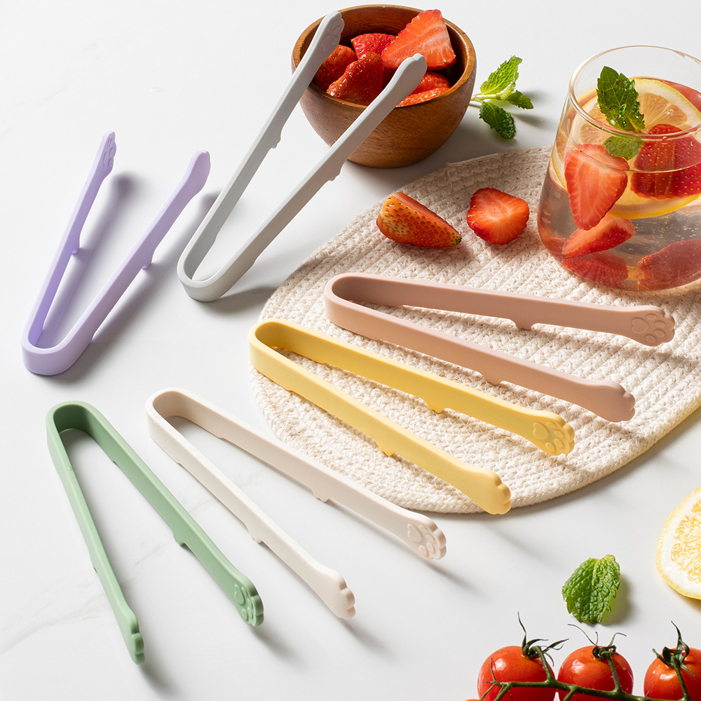 Kitchen Gadgets Design - かわいい猫の足シリコンフードトングマルチカラー食品グレードのキッチンガジェットフルーツサラダアイスキューブ実用的なキッチンアクセサリー
