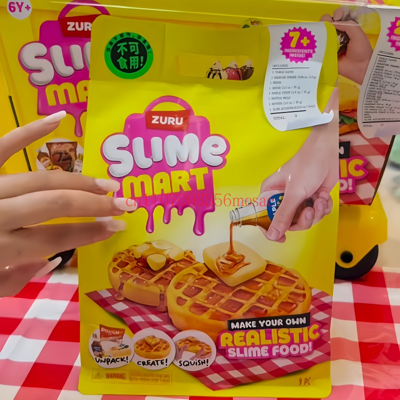 Kitchen Gadgets For Kids - ZURU スライムマート ブラインドボックス ハンバーガー ピザシリーズ DIYリアルスライムフード