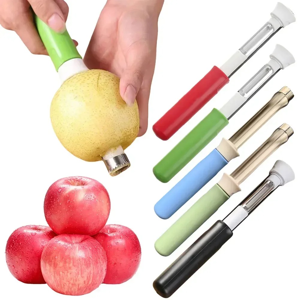 Kitchen Gadgets Of 2025 - 2025年新型 2in1 アップルピーラー 伸縮式ステンレス製 アップルコアーリムーバー フルーツコアラー
