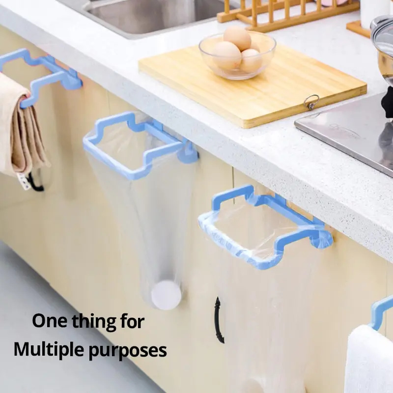 Kitchen Gadgets Wallpaper - 1/2/3/4個吊り下げ式ゴミ袋ラック、ゴミ袋ラック、ゴミ袋収納ラックホルダー、ポータブルキャビネットゴミ袋ラック、キッチンガジェット