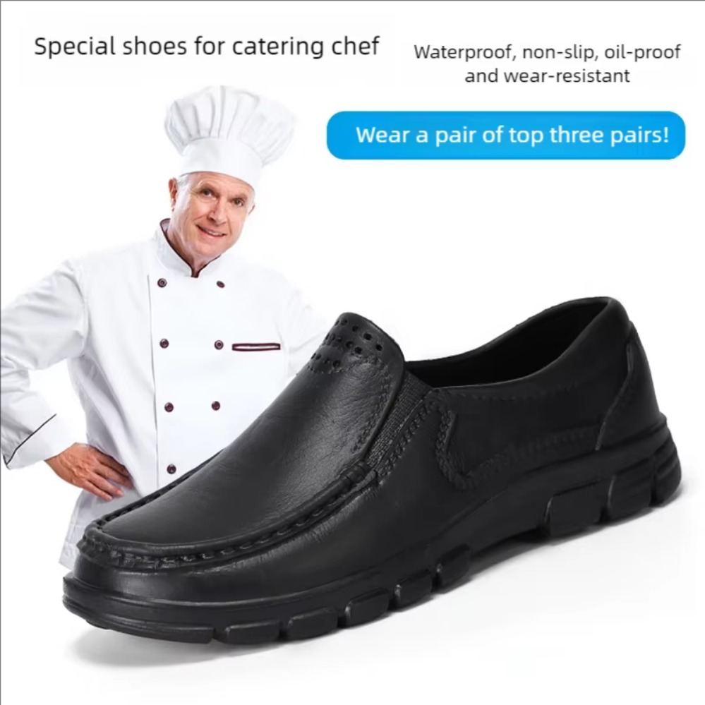 Kitchen Gadgets For Men - 新しい大きいサイズの軽量カジュアルシューズメンズ耐油性と滑り止めシェフシューズワンステップドライビングシューズガーデンシューズソフト