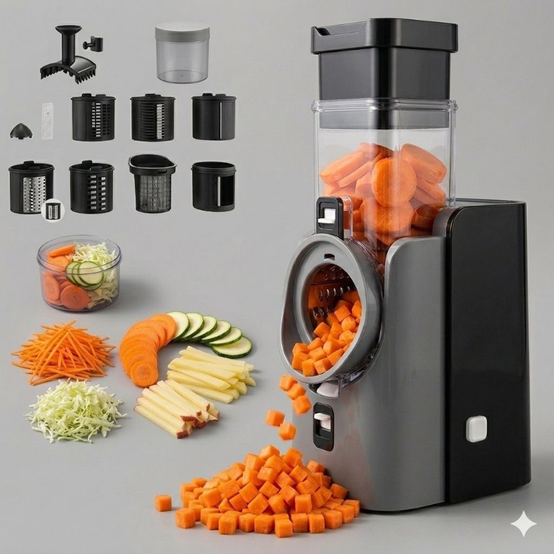 Kitchen Gadgets Electric - 220V電動野菜カッター多機能家庭用ポテト大根カットキッチンガジェット