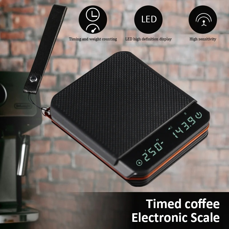 Kitchen Gadgets Wholesale - キッチンスケール コーヒーアクセサリー 2Kg/0.1G 精度 充電式 ポータブル