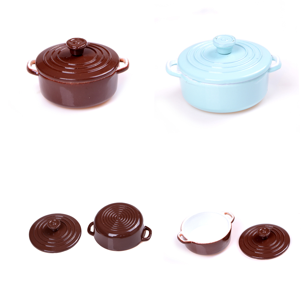 Kitchen Gadgets List - ドールハウス用ミニチュアキッチン用品,1:12スケール,蓋付きミニポット,ドールハウス用アクセサリー,キッチンおもちゃ