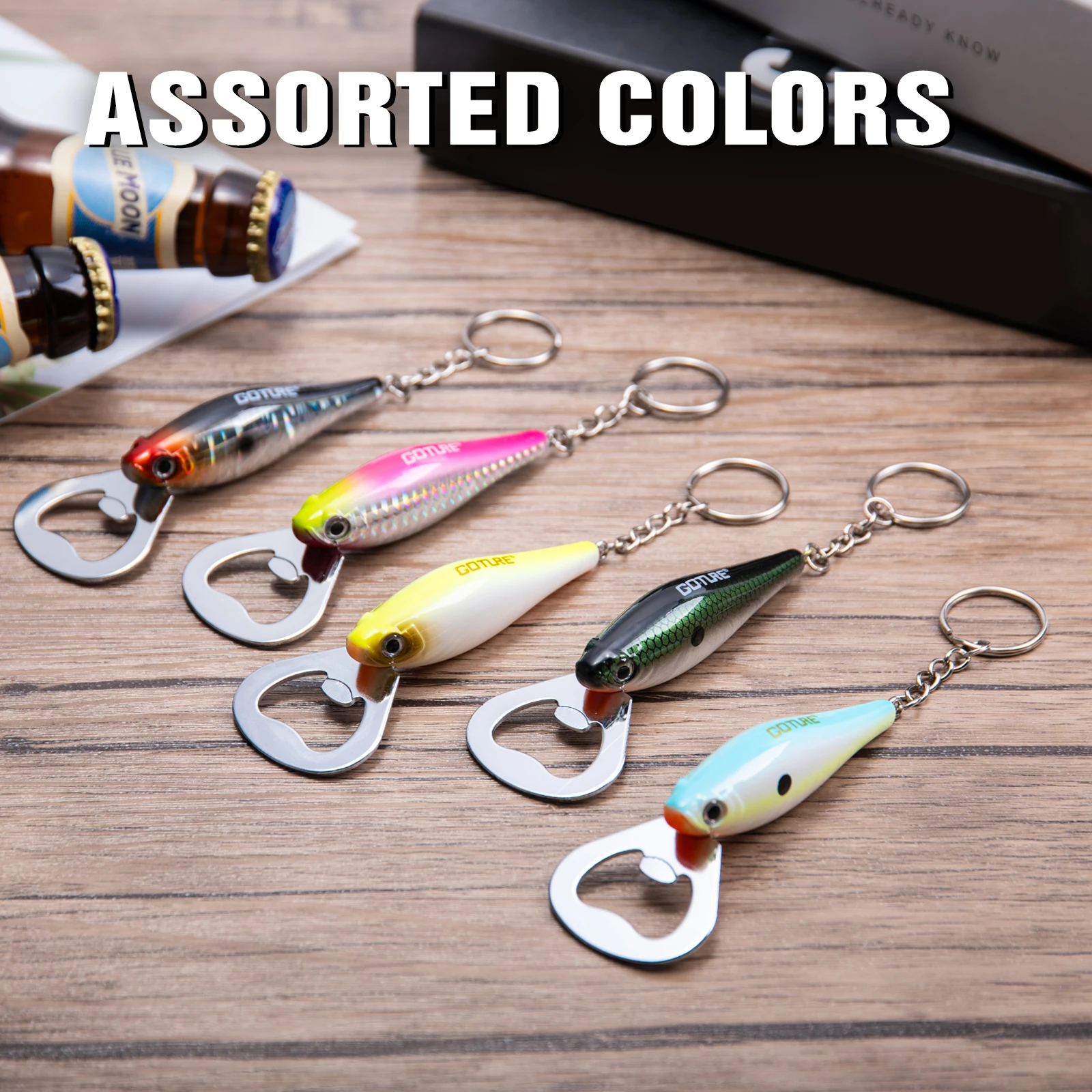 Goture 1 個釣りルアーボトルオープナー炭素鋼魚パター - Kitchen Gadgets Everyone Needs のレビューと価格