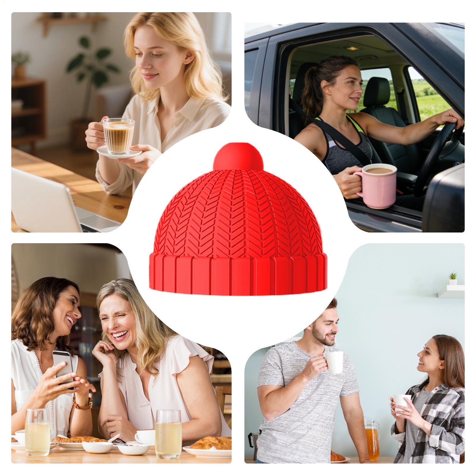 シリコンカップカバー 帽子デザイン 気密 キッチン用品 再利 - Kitchen Gadgets Design のレビューと価格