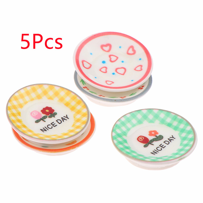 5 個 1/12 ドールハウスミニプレート皿モデルドールハウ - Kitchen Gadgets Wholesale のレビューと価格