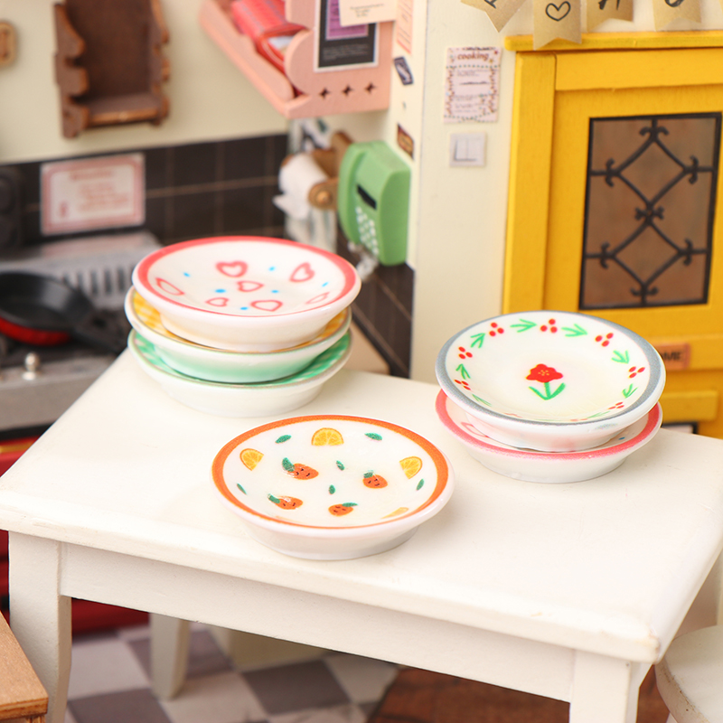5 個 1/12 ドールハウスミニプレート皿モデルドールハウ - Kitchen Gadgets Wholesale のレビューと価格