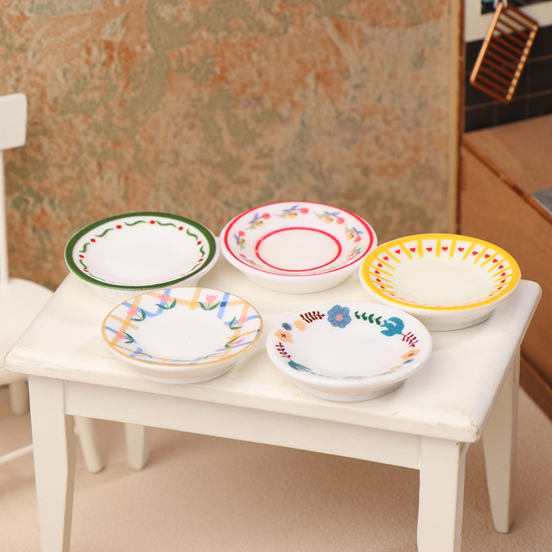 5 個 1/12 ドールハウスミニプレート食器モデルドールハ - Kitchen Gadgets Wholesale のレビューと価格