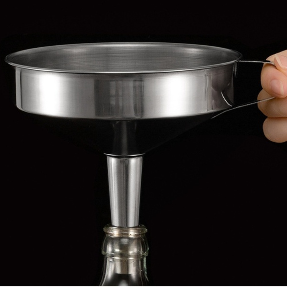 1Pc ステンレス鋼食用油漏斗広口キッチンアクセサリーバービ - Kitchen Gadgets Design のレビューと価格