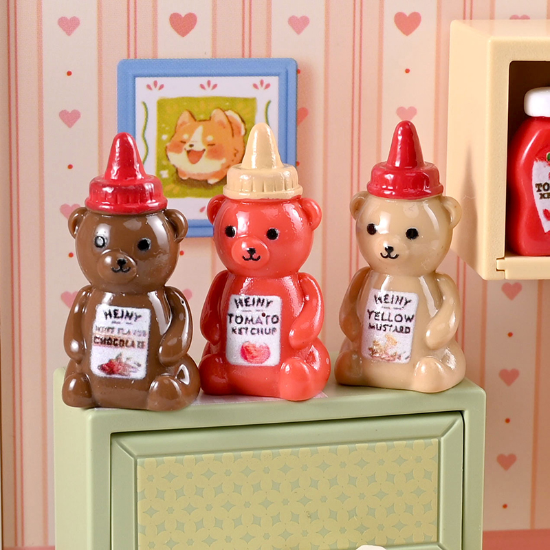 10 個 1/12 ドールハウス模擬リトルベアジャムボトルド - Kitchen Gadgets Wholesale のレビューと価格
