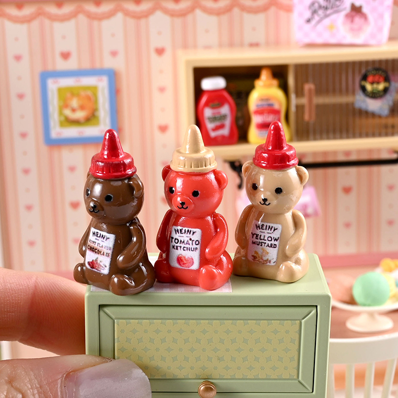 10 個 1/12 ドールハウス模擬リトルベアジャムボトルド - Kitchen Gadgets Wholesale のレビューと価格