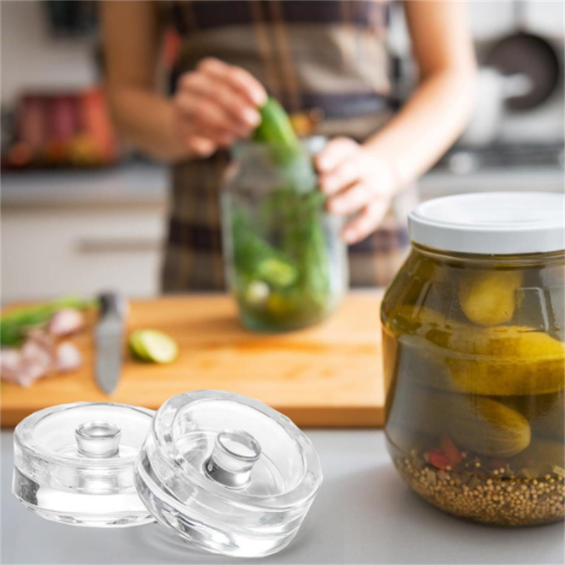 1個 発酵ガラス重り ハンドル付き 透明 重い発酵重り キッ - Kitchen Gadgets Design のレビューと価格