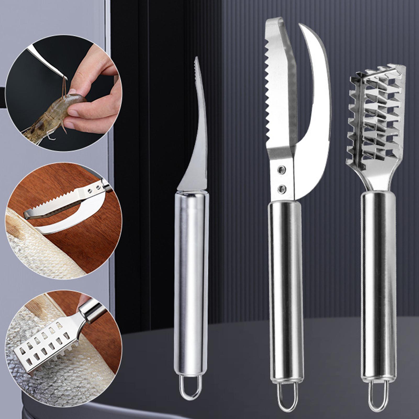 魚鱗除去ナイフ、エビの糸取り、ステンレス製魚鱗除去器、魚の皮 - Kitchen Gadgets Everyone Needs のレビューと価格