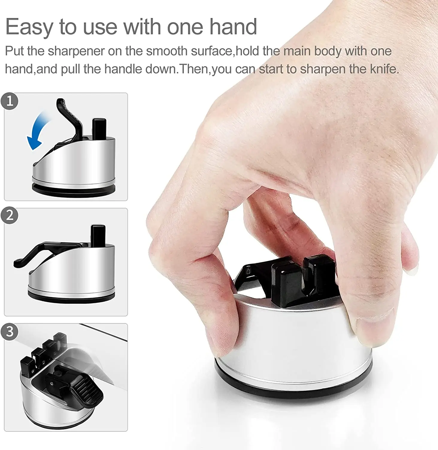 2025年新型ハンズフリー包丁研ぎ器、吸盤付きポケットナイフ - Kitchen Gadgets Of 2025 のレビューと価格