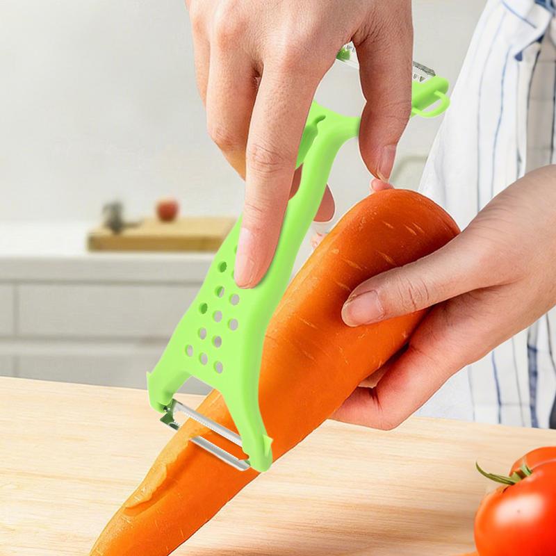 ジャガイモの皮むき器ダブルヘッドハンドステンレス鋼の皮むき器 - Kitchen Gadgets For Kids のレビューと価格