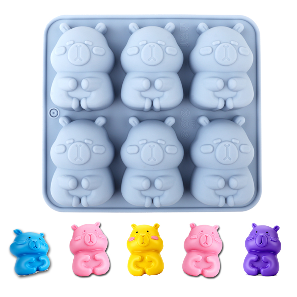 かわいいカピバラの形をしたシリコンケーキ型1個。チョコレート - Kitchen Gadgets Design のレビューと価格