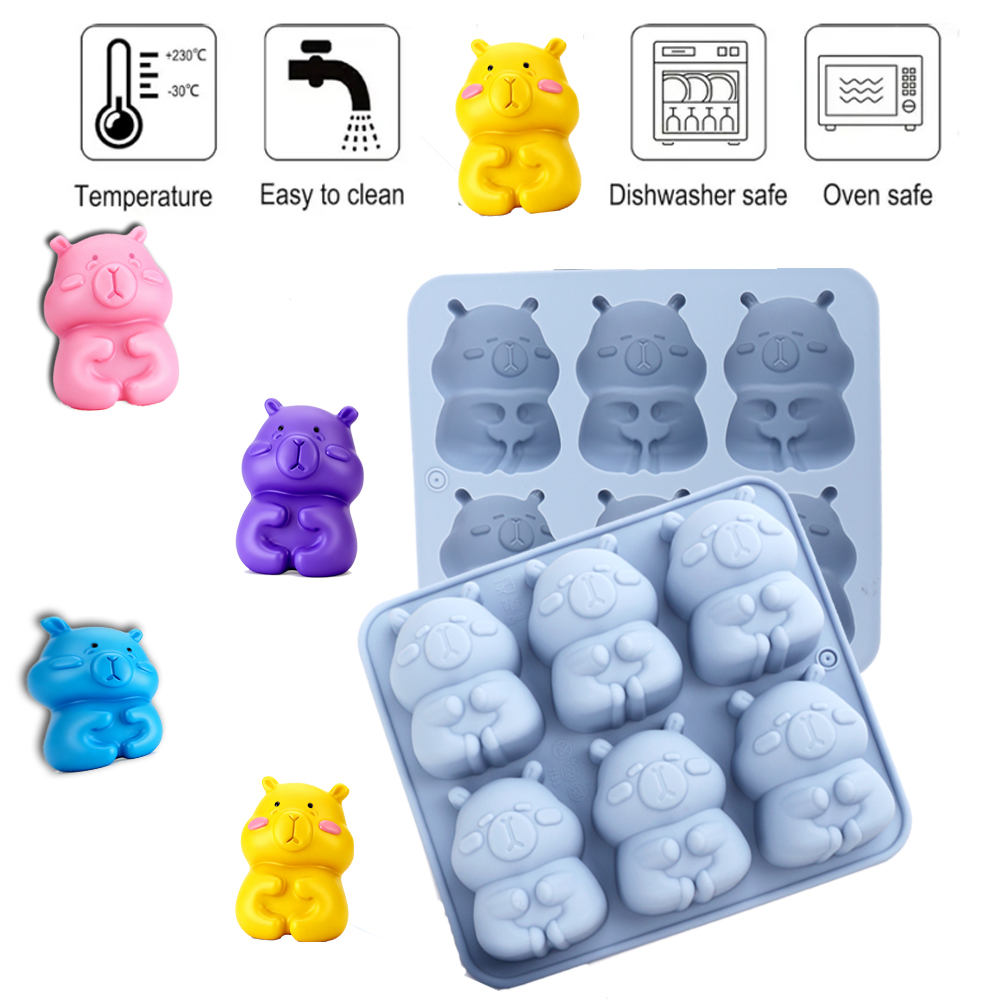 かわいいカピバラの形をしたシリコンケーキ型1個。チョコレート - Kitchen Gadgets Design のレビューと価格