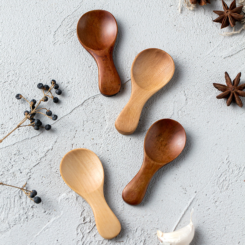 小さなキッチンのための木製のスプーン,4個,小さなキッチンの - Kitchen Gadgets For Kids のレビューと価格