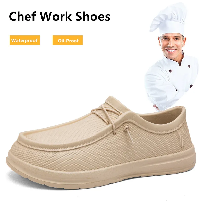 男性のキッチン作業靴ノンスリップ防水シェフシューズファッショ - Kitchen Gadgets For Men のレビューと価格