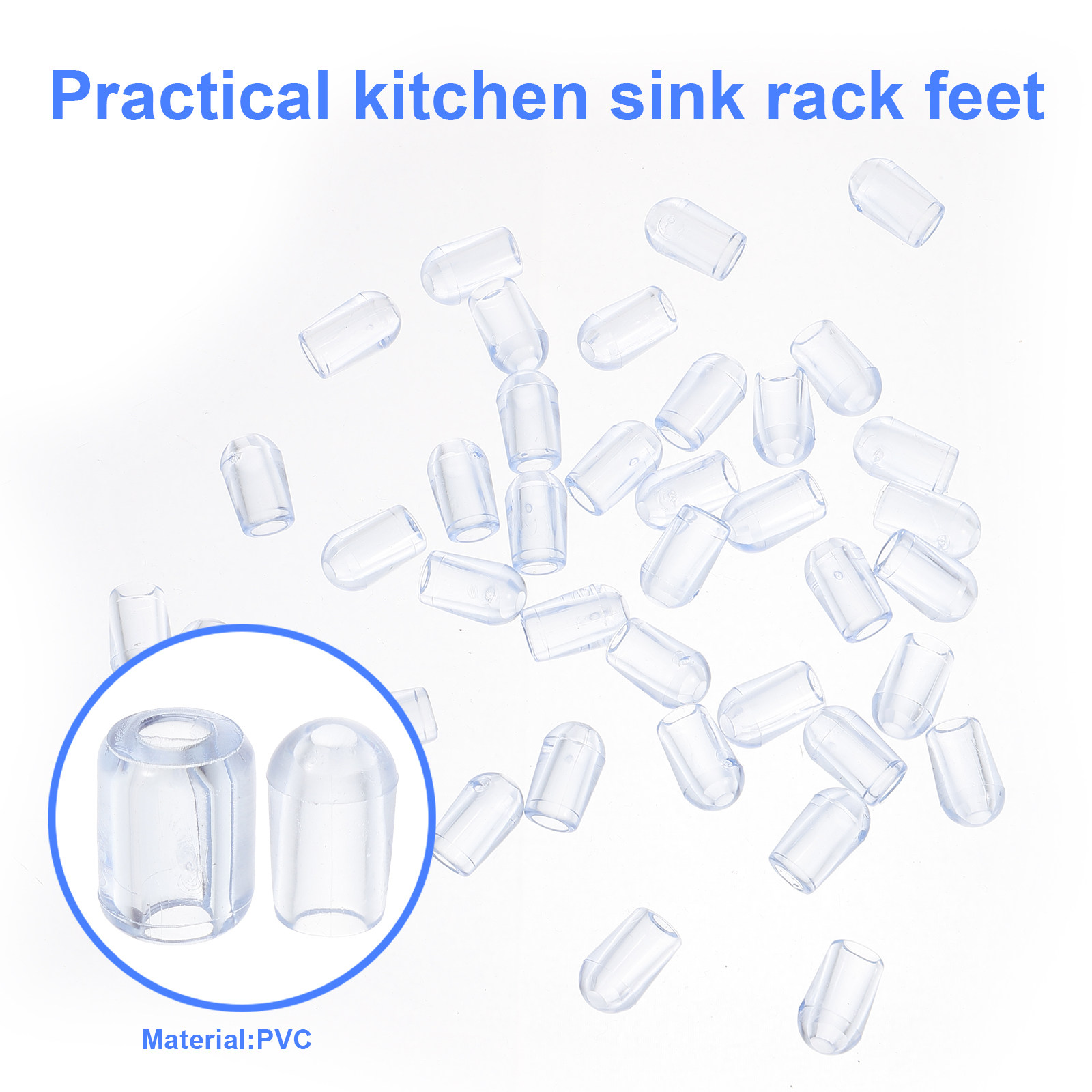 80 個キッチンシンクグリッドフィートプラスチック透明交換用 - Kitchen Gadgets Wholesale のレビューと価格