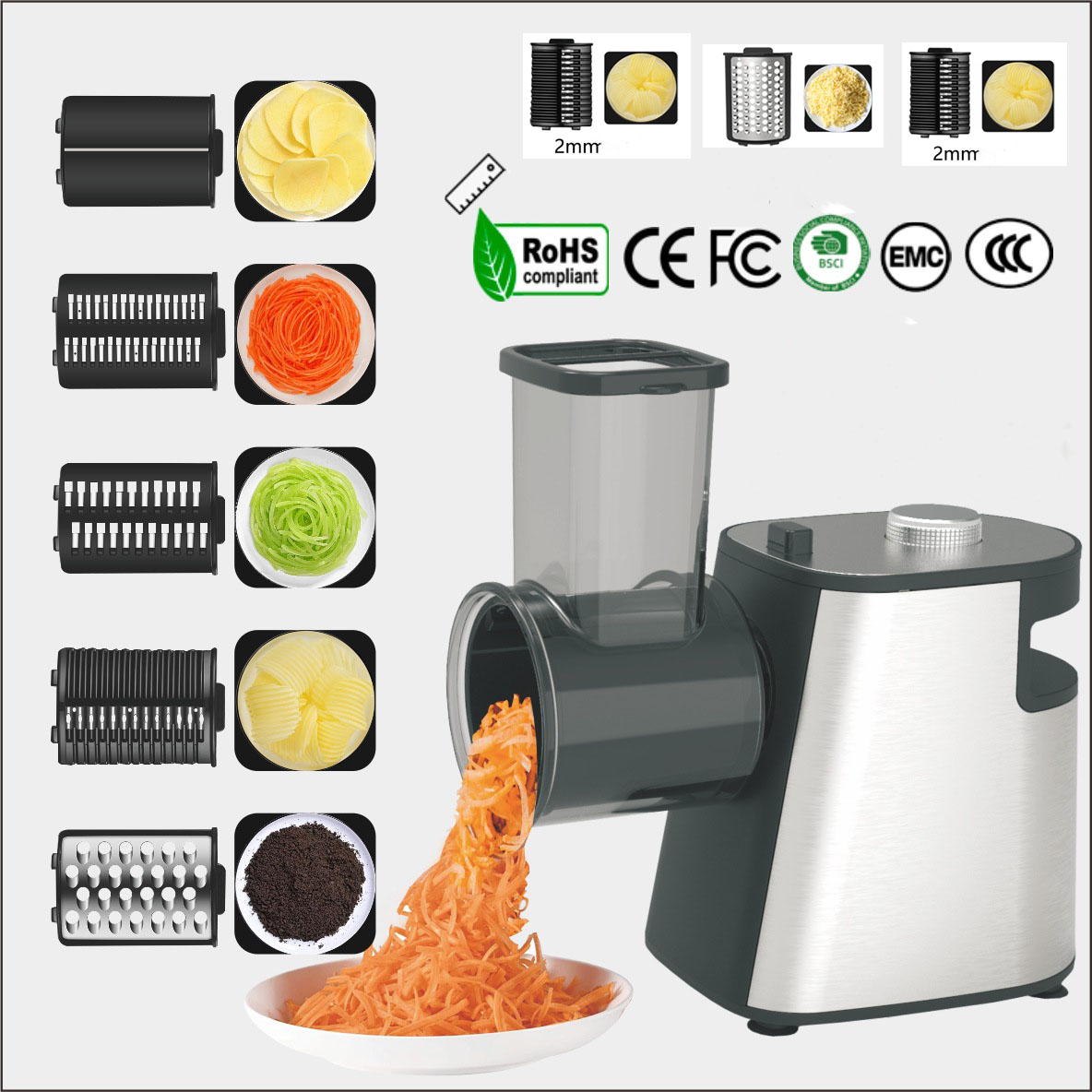 フードスライサー チーズグレーター キッチンガジェット 自動 - Kitchen Gadgets Electric のレビューと価格
