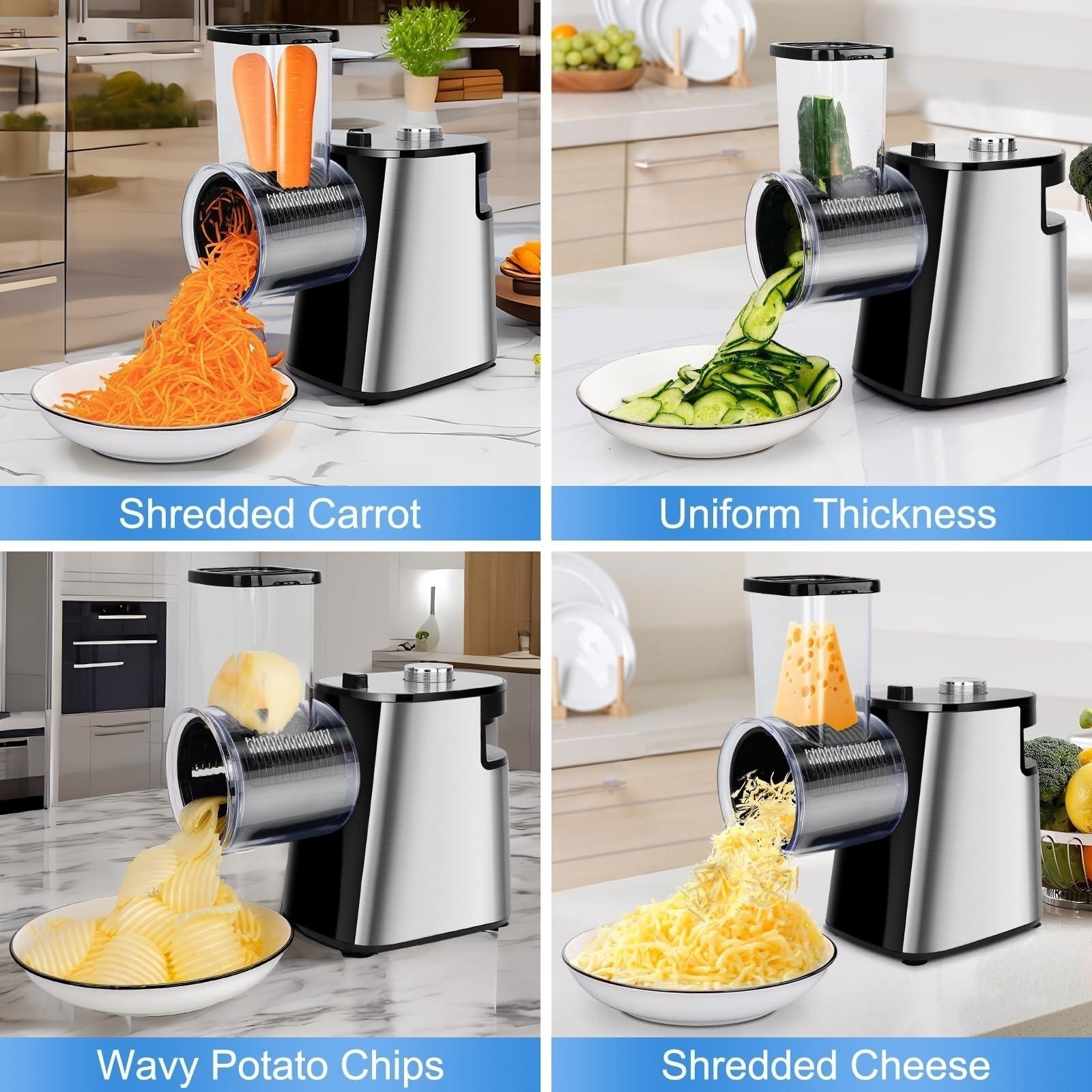 フードスライサー チーズグレーター キッチンガジェット 自動 - Kitchen Gadgets Electric のレビューと価格