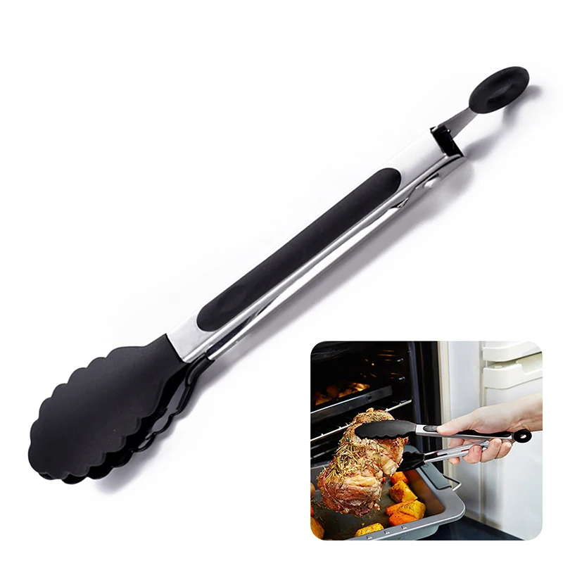 食品トングステンレス鋼キッチントングシリコーンナイロンノンス - Kitchen Gadgets List のレビューと価格