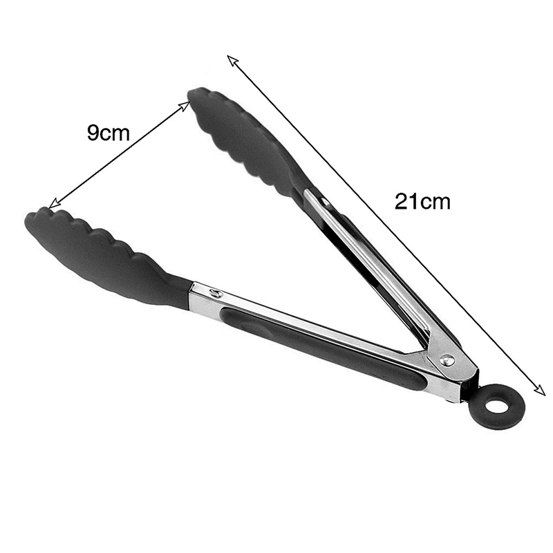 食品トングステンレス鋼キッチントングシリコーンナイロンノンス - Kitchen Gadgets List のレビューと価格