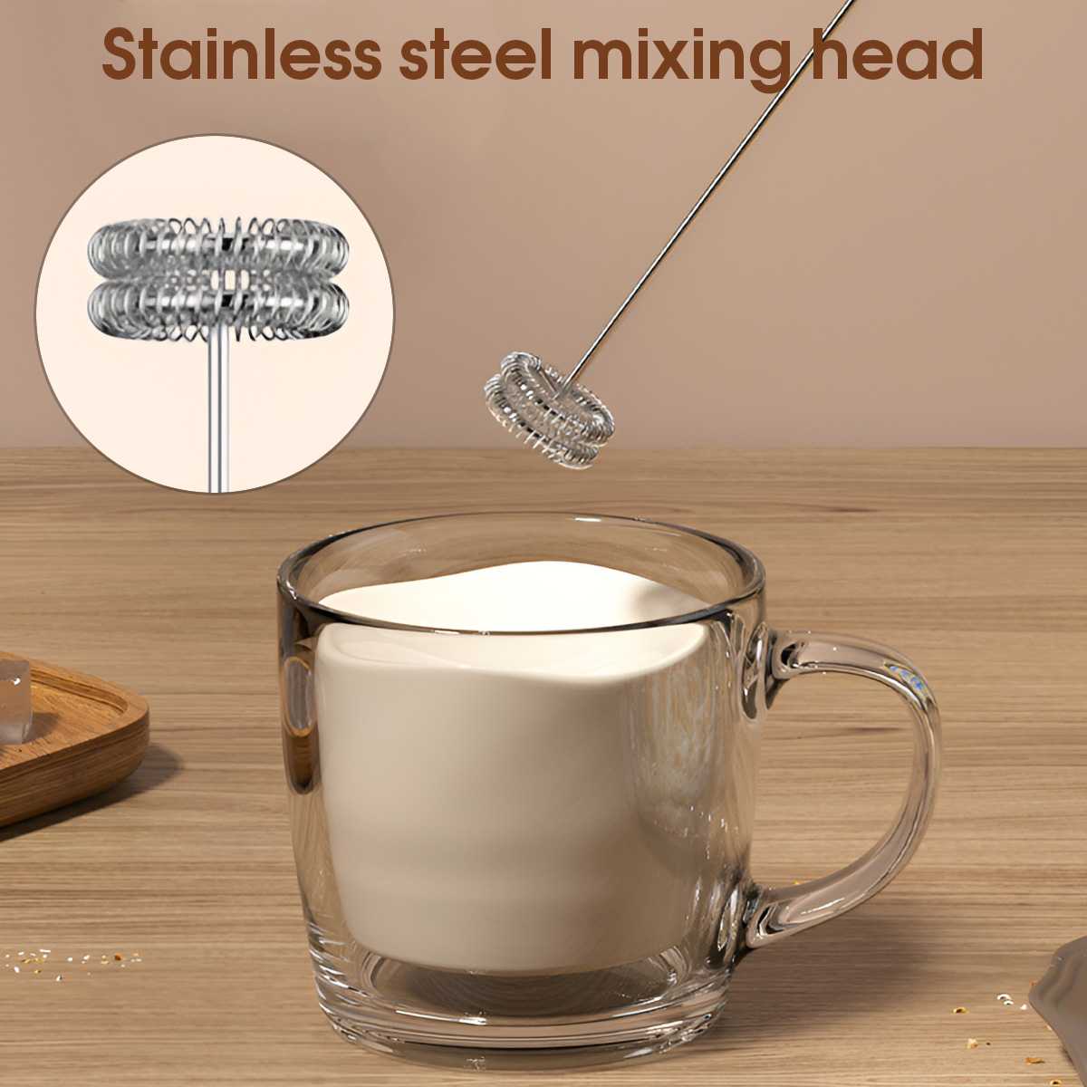 コーヒー電動ミルクフォーマー、電動泡立て器、コードレス電動飲 - Kitchen Gadgets Electric のレビューと価格