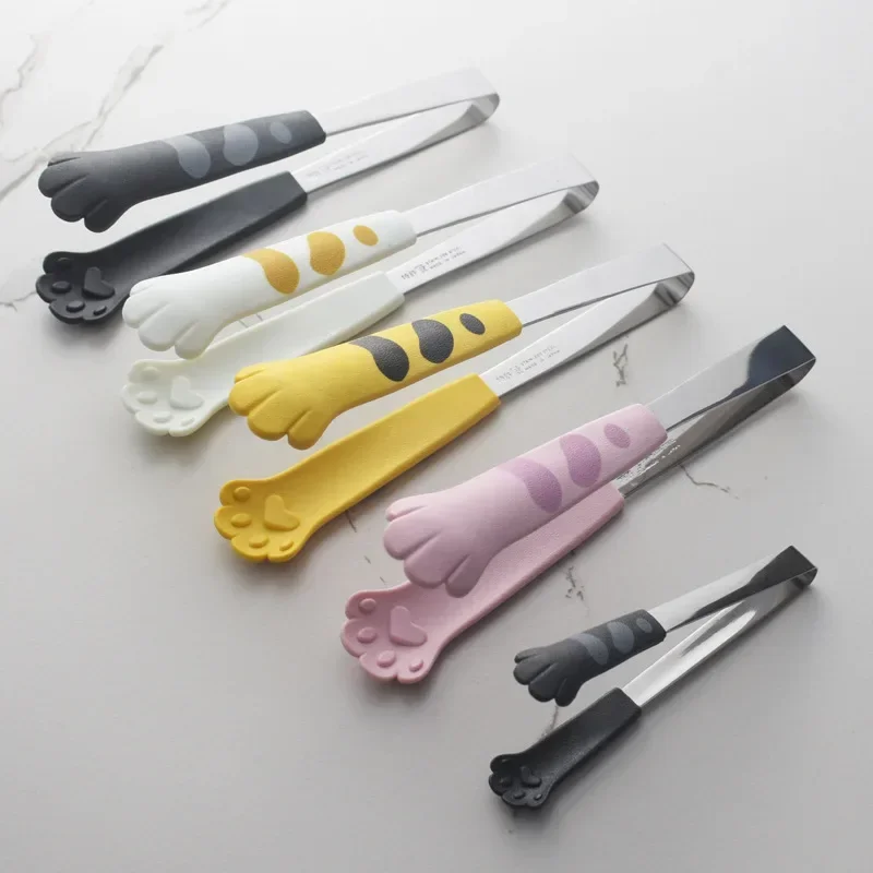 猫の足の形の食品トングかわいい漫画食事トングステンレス鋼バー - Kitchen Gadgets Of 2025 のレビューと価格