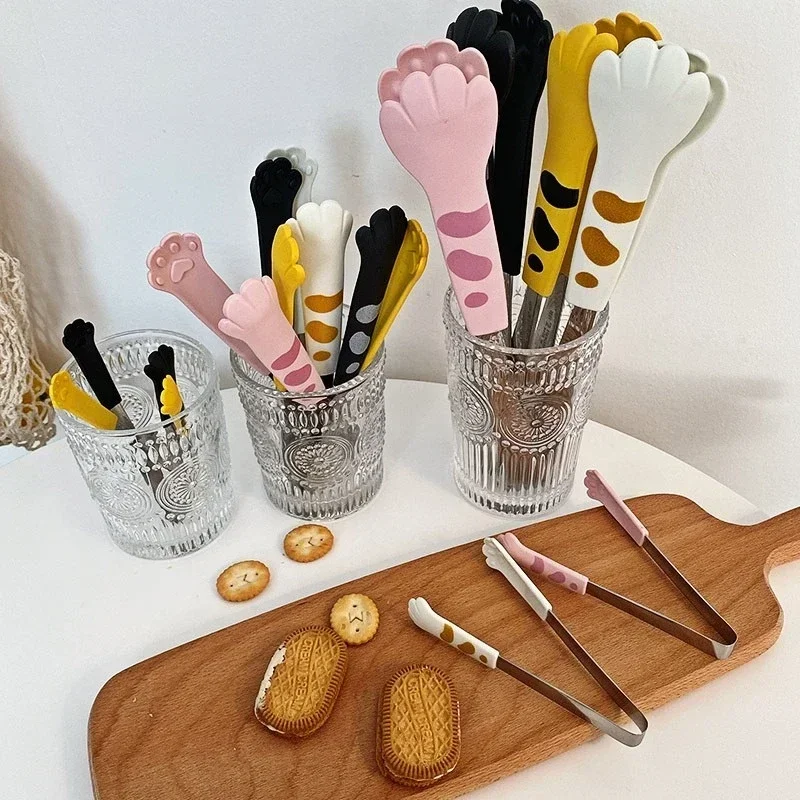 猫の足の形の食品トングかわいい漫画食事トングステンレス鋼バー - Kitchen Gadgets Of 2025 のレビューと価格
