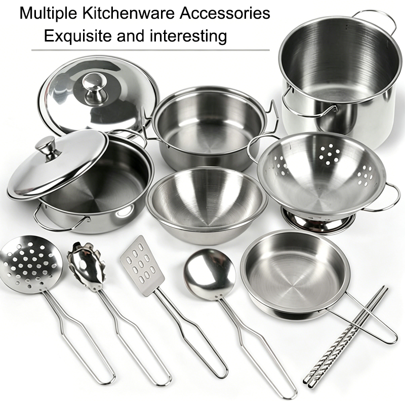 ミニステンレス製キッチン用品おもちゃセット 女の子向け、子供 - Kitchen Gadgets For Kids のレビューと価格