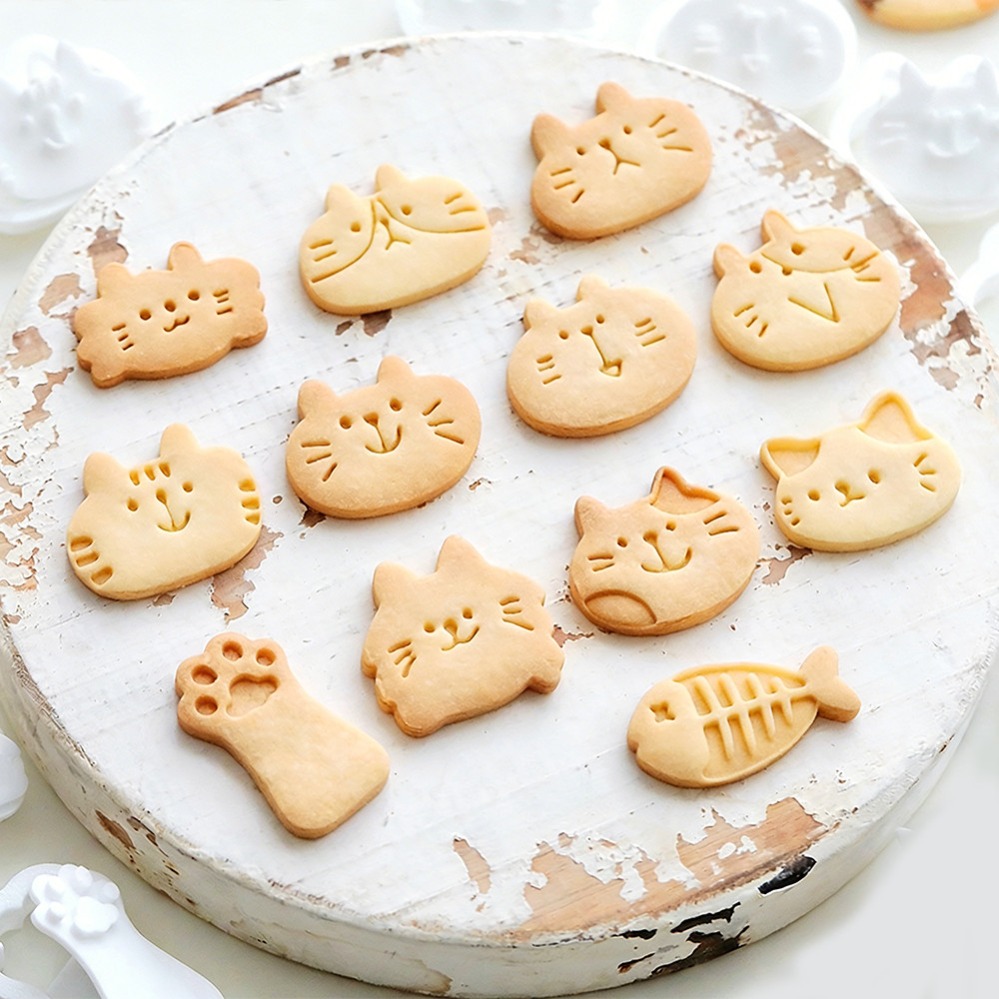 かわいい子猫DIYスタンプクッキーカッター焼き型ベーキングア - Kitchen Gadgets Wholesale のレビューと価格