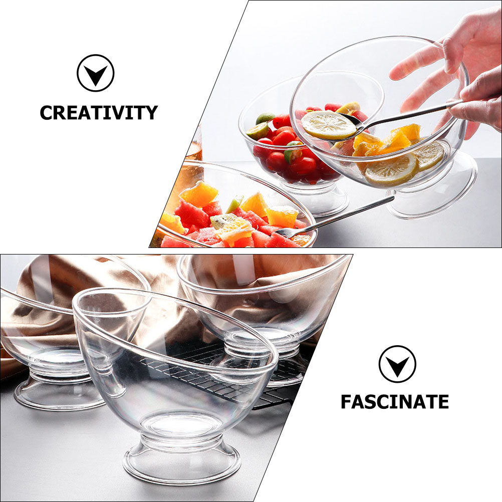 斜めデザインのサラダボウル、和風多目的デザート・食品保存容器 - Kitchen Gadgets Design のレビューと価格