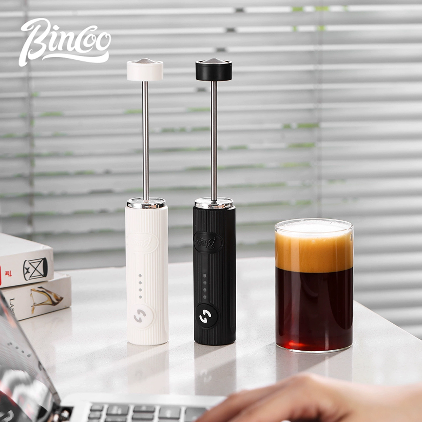 BINCOO 電気コーヒー泡立て器 USB 充電式 2 スピ - Kitchen Gadgets Design のレビューと価格